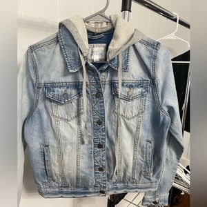 Market & Spruce Denim Hooded Jacket